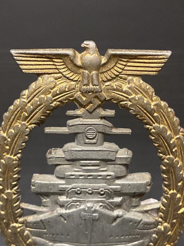 Kriegsmarine Zinc High Seas Badge Friedrich Orth