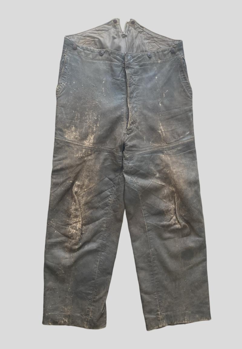 WW2 German Leather Trousers Panzer/ Kriegsmarine