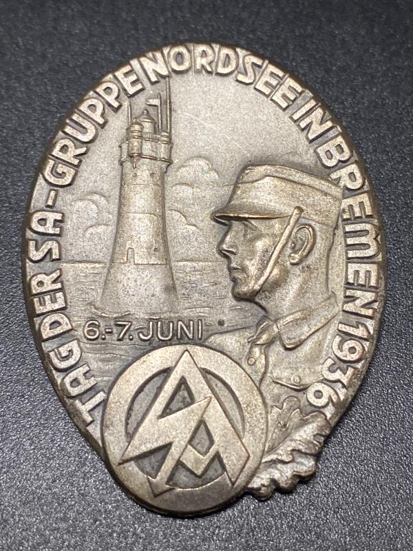Tag Der SA-Gruppe Nordsee in Bremen 1936 Day Badge