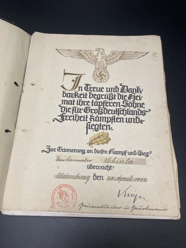 NSKOV German Army Ehren-Chronik