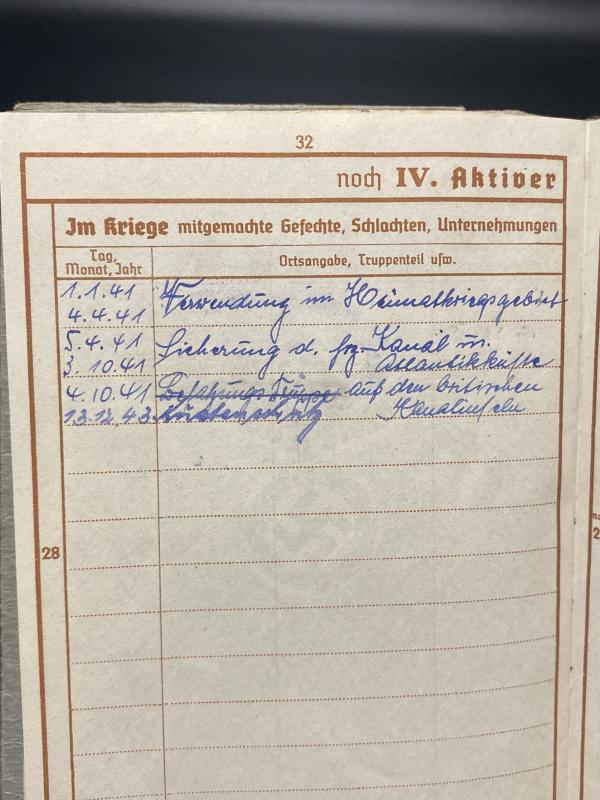 German Army Wehrpass KIA Russia 1944 Obergefreiter Georg Tripp 1./Div.Füs.Btl.131