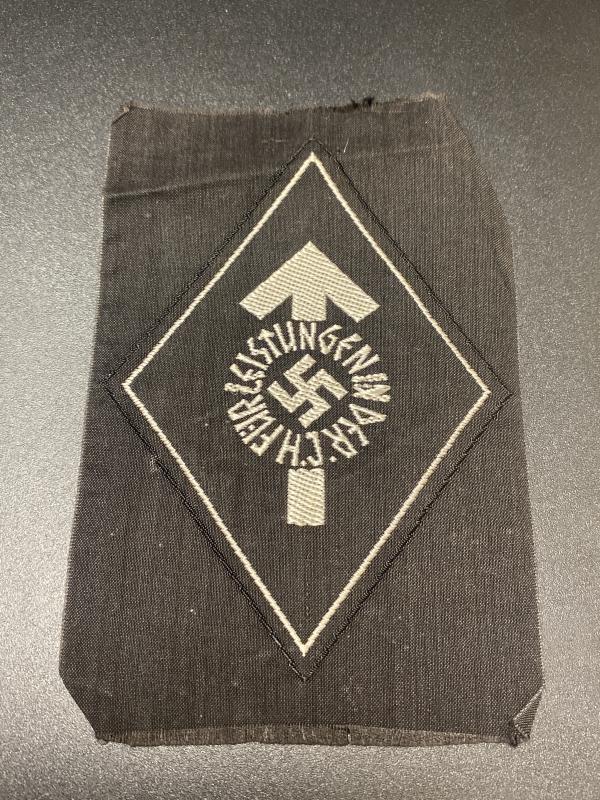 HJ Fuhrerausweis Leonhard Schirmer With Leistungsbuch & Woven Silver Proficiency Badge