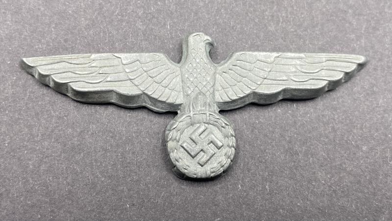 German Army Visor Eagle Zinc Four Prong Variant