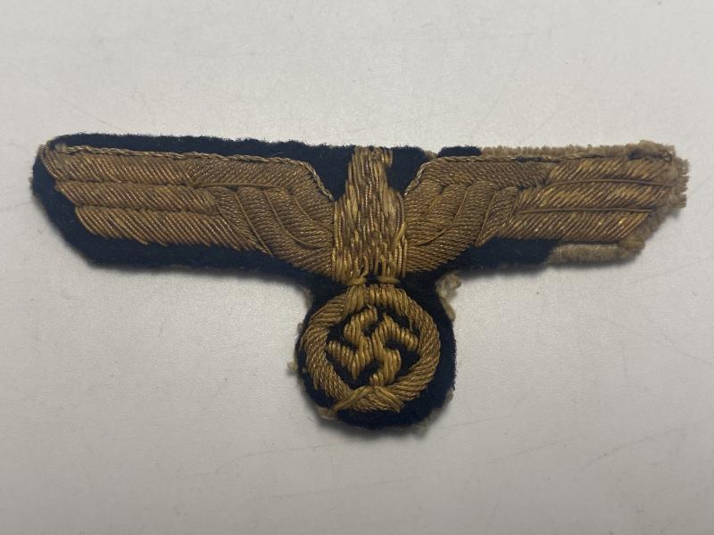 Kriegsmarine Officer Bullion Breast Eagle