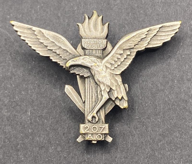 Italian Blackshirts Militia 7th CC.NN. Division “Cirene” Lapel Badge
