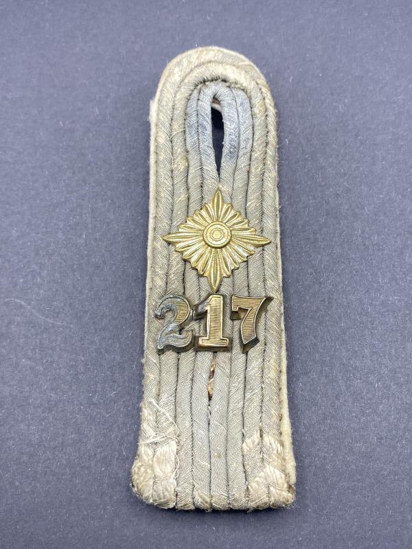 German Army Oberleutnant 217th Infantry Regiment Shoulder Board