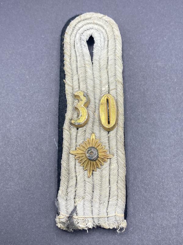 German Army 30th Pioneer Regiment Oberleutnant Shoulder Board