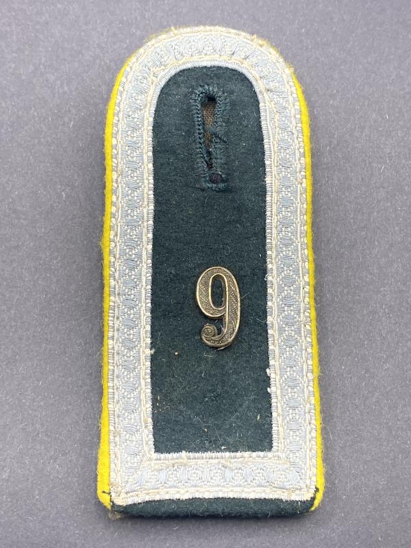 German Army Signals Unterfeldwebel Shoulder Board 9th Nachtrichten Regiment