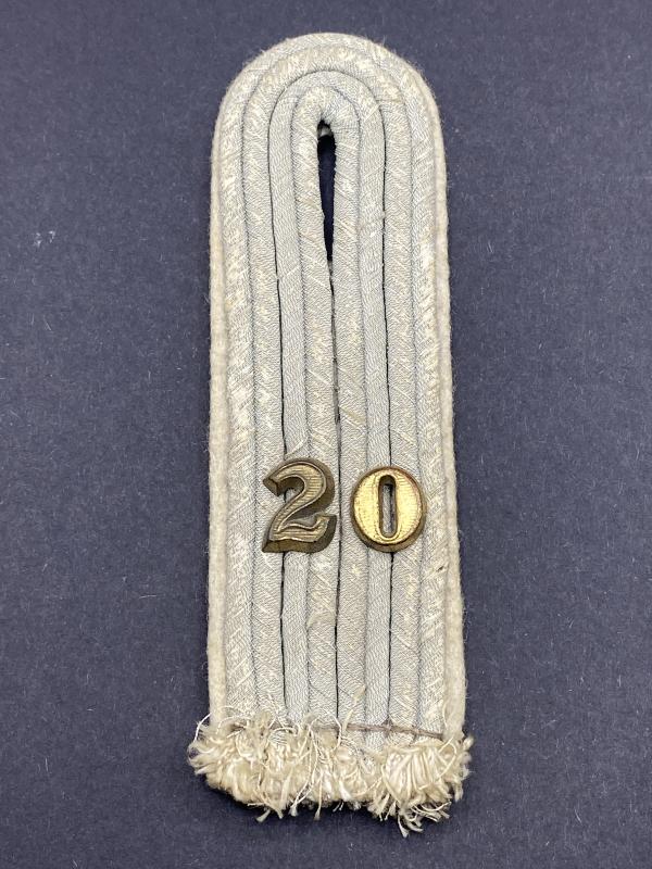 German Army Leutnant Shoulder Board 20th Infantry Regiment