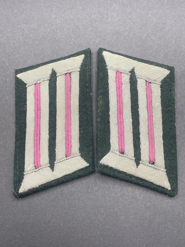 German Army Panzer Officer Collar Tabs