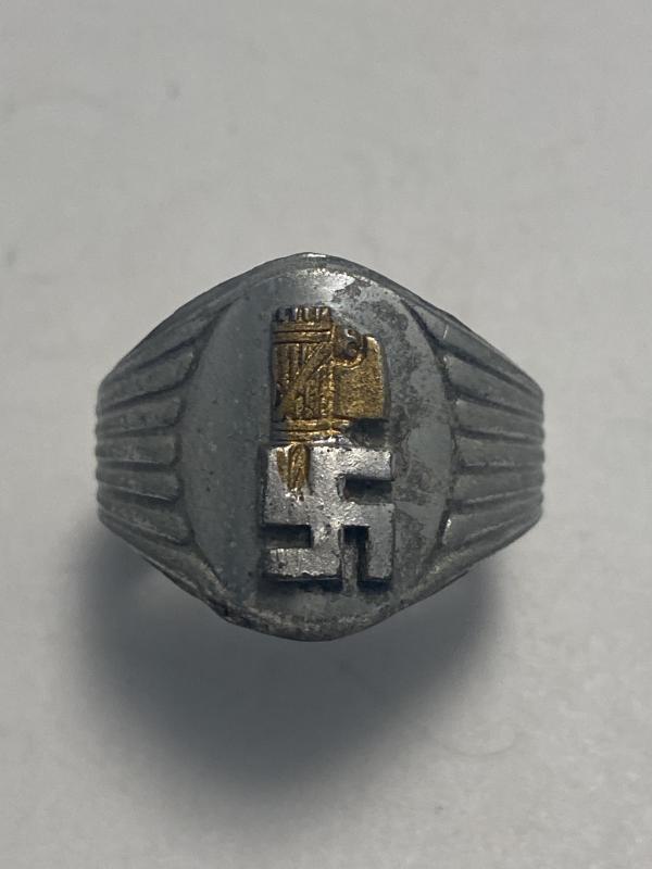 North African Made Italian German Fascist Ring