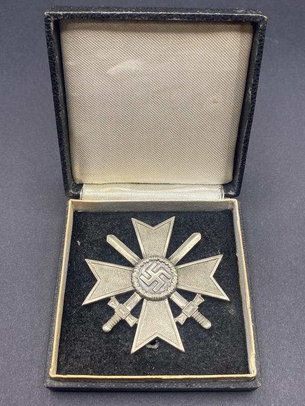 German Merit Cross 1st Class With Swords Boxed Carl Poelath