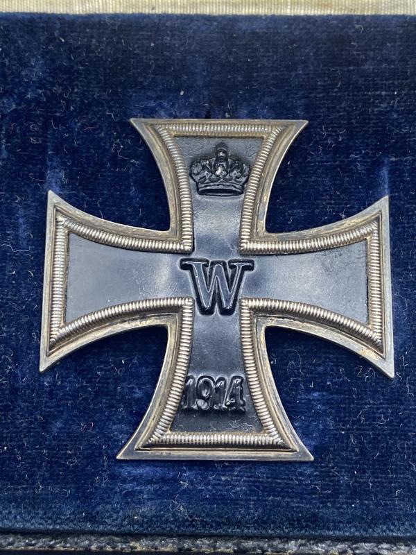 WW1 Vaulted Iron Cross First Class With Box