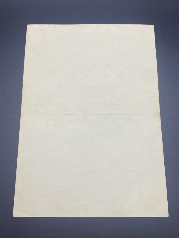 Citation Verwundetenabzeichen In Schwarz Unteroffizier Karl Breitfort Inf.Regt.60