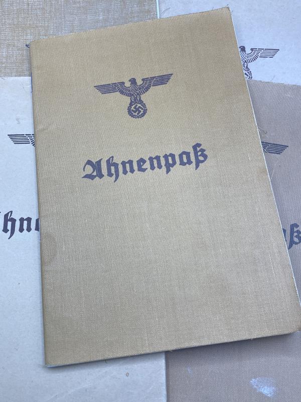 Third Reich “Racial Purity” Booklet Ahnenpass