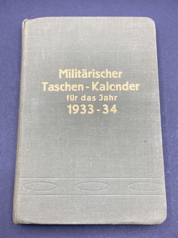 German Army Reichsheer Table Calendar 1933-34