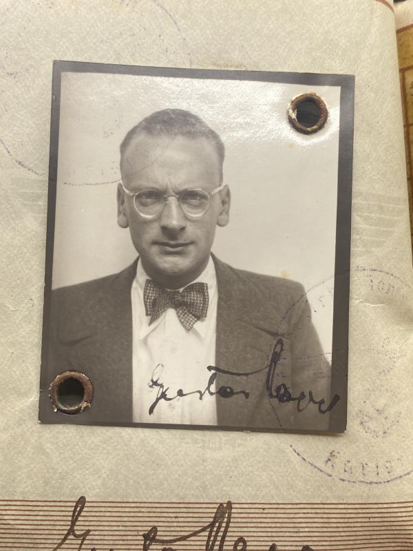 German Army Wehrpass Unteroffizier Gustav Rapp Inf.Ers.Btl.390 (245 Infantry Division) Western Front