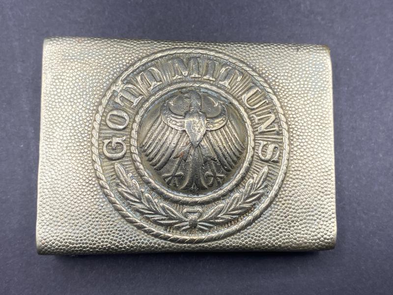 German Army Reichswehr Nickel Belt Buckle