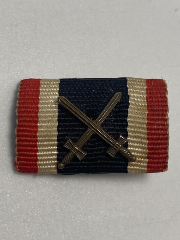 War Merit Cross With Swords Ribbon Bar