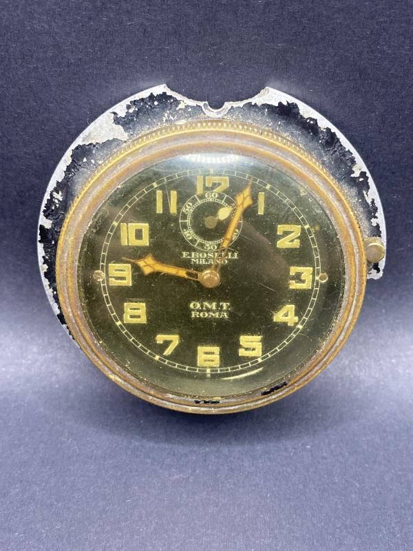WW2 Italian Airforce Plane Clock Dial E.Boselli Milano - OMT Roma