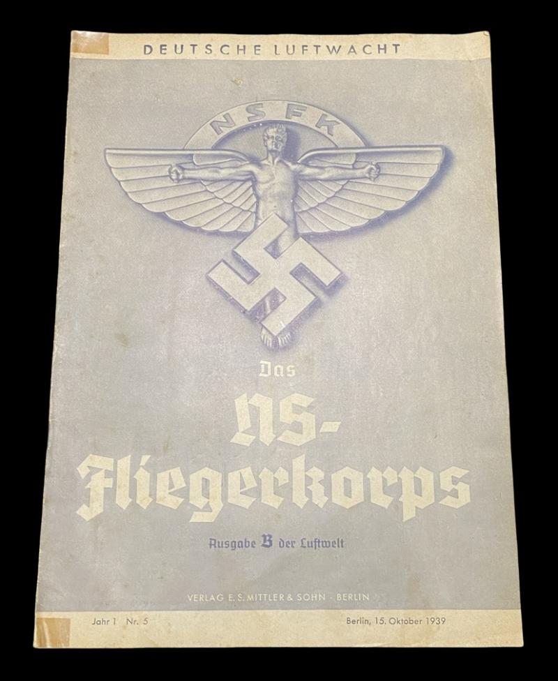 Deutsche Luftwacht Das NS-Fliegerkorps Magazine Jahr 1 Nr.5 October 1939