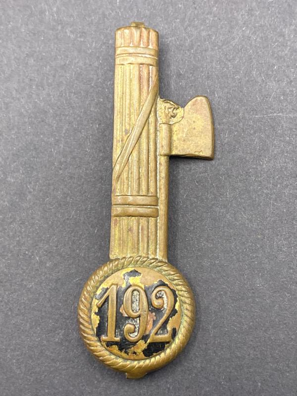 Italian MSVN Blackshirts Cap Badge 192nd Battalion