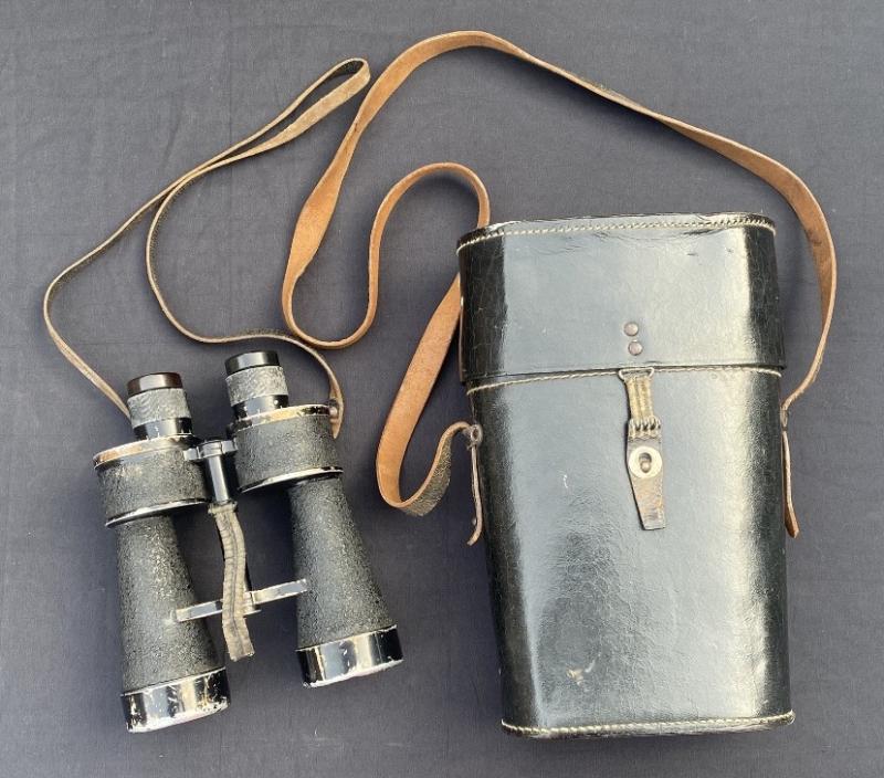1941 Kriegsmarine 7X50 BEH Binoculars & Case
