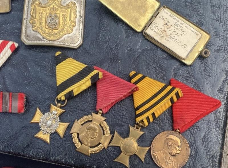 Huge Personal Group Austro Hungarian/ Kingdom of Yugoslavia Grouping to Father & Son