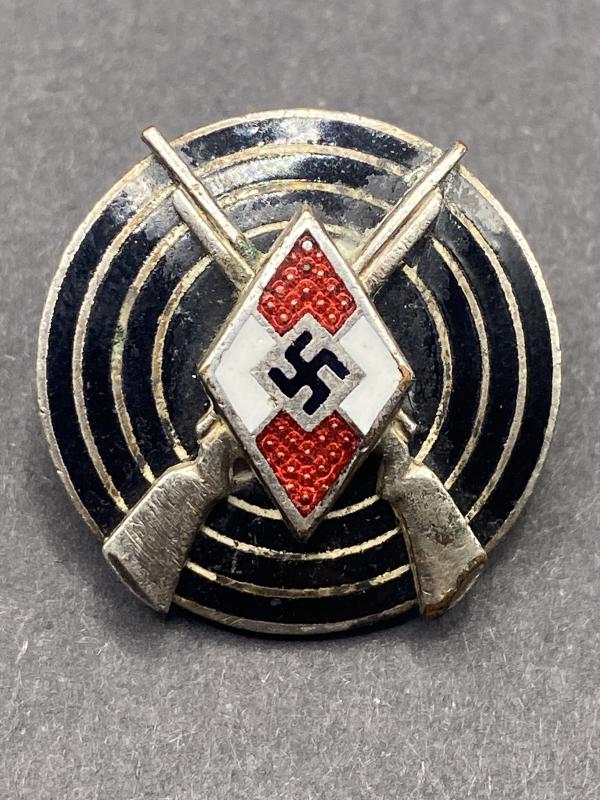 Silver HJ Enamel Marksman’s Badge M1/77 Forster & Barth