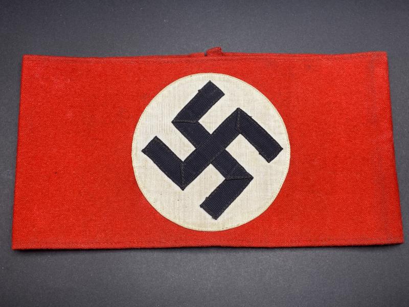 Three Piece NSDAP Members Armband With RZM Label