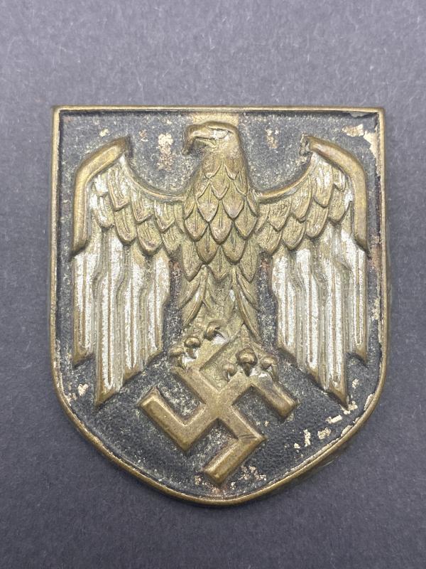 German Army DAK Pith Helmet Eagle Shield
