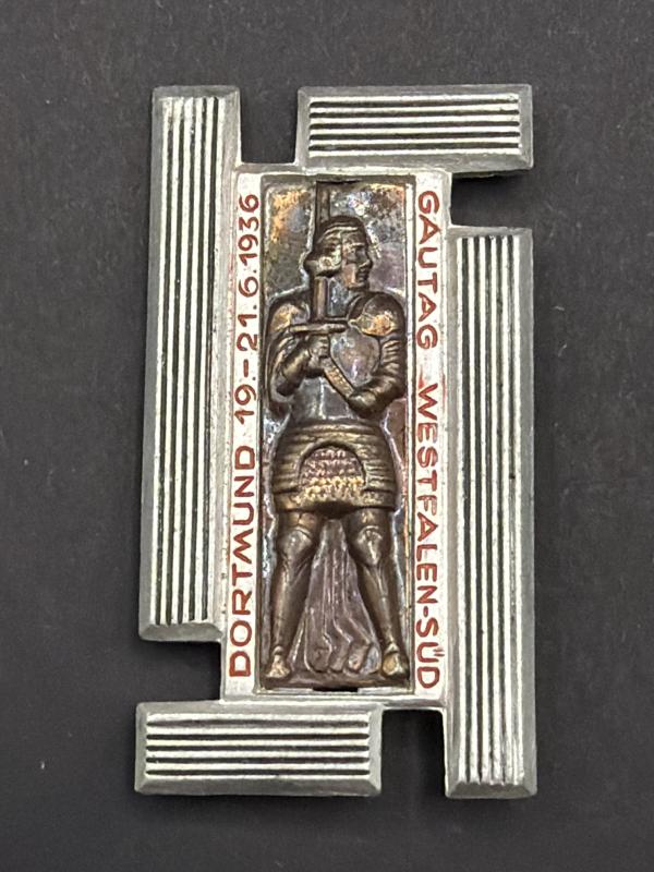 Gautag Westfallen Süd Dortmund 1936 Day Badge