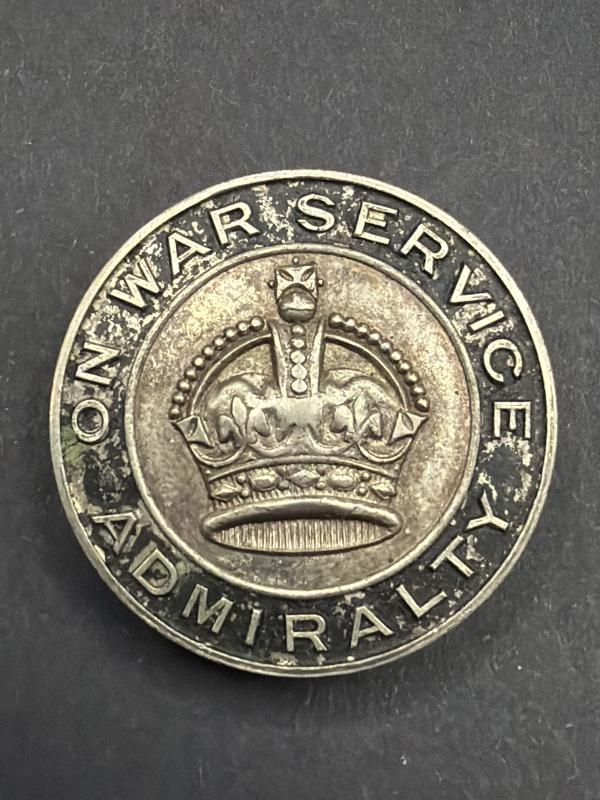 WW1 Admiralty On War Service Badge