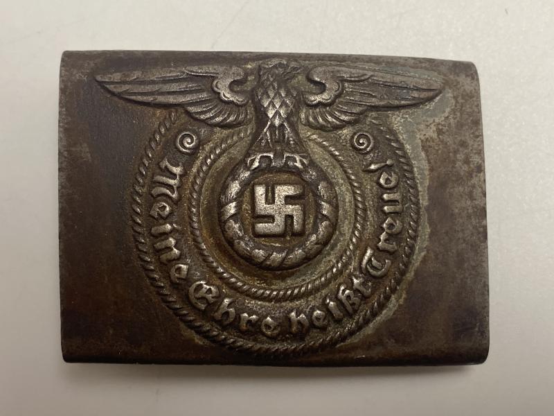 Waffen SS Enlisted Man Belt Buckle Late War Overhoff