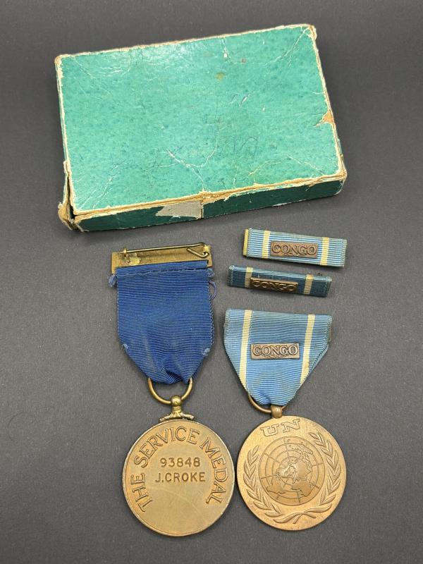 1960s Irish Army Congo Crisis Medals 93848 J.Croke