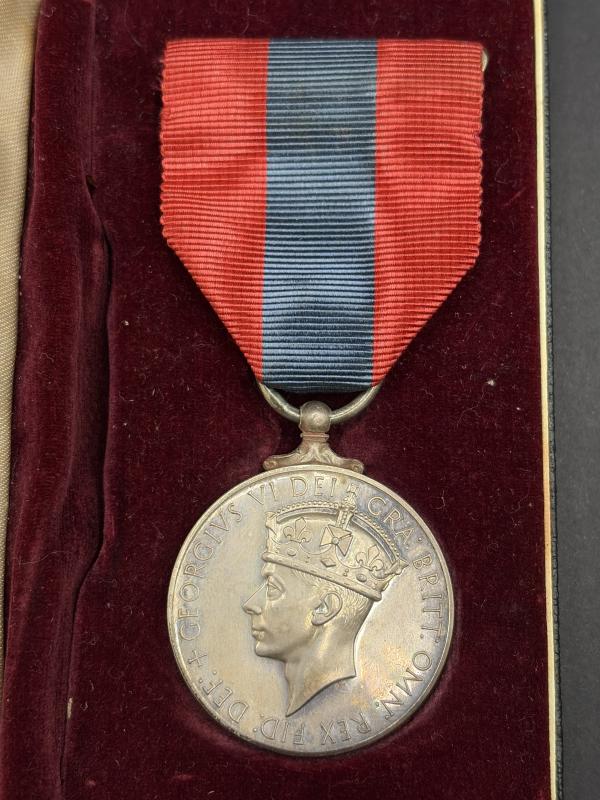 Sterling Silver Imperial Service Medal & Box