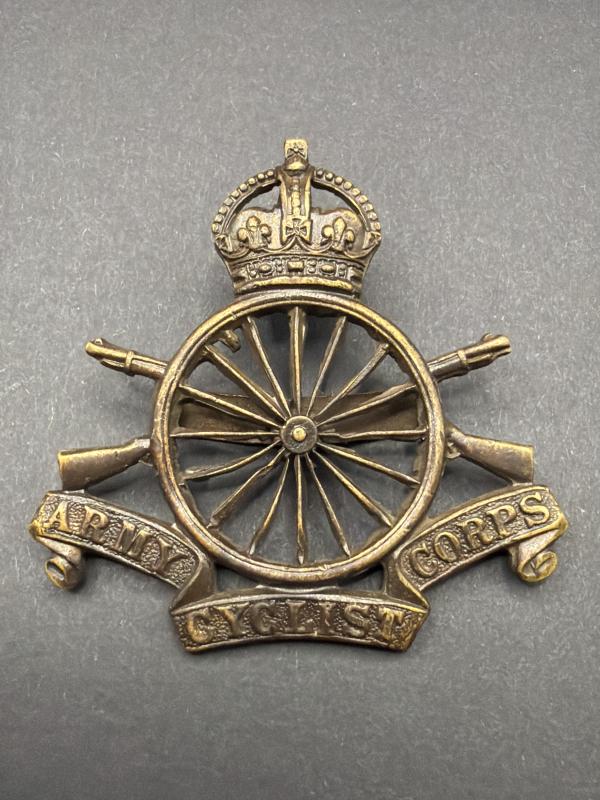 WW1 Army Cyclist Corps Officers Cap Badge
