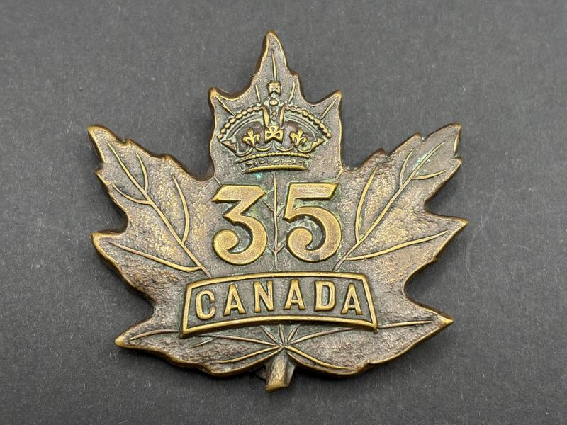 CEF 35th Overseas Battalion Cap Badge