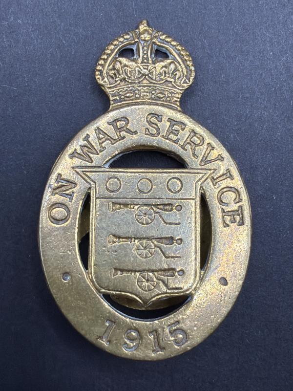 WW1 On War Service 1915 Lapel Badge
