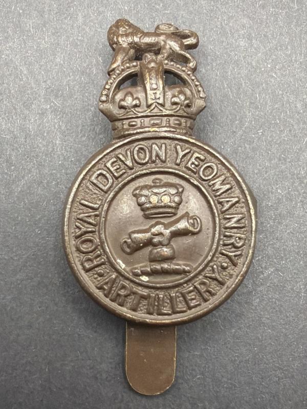 WW1 Royal Devon Yeomanry Artillery Cap Badge