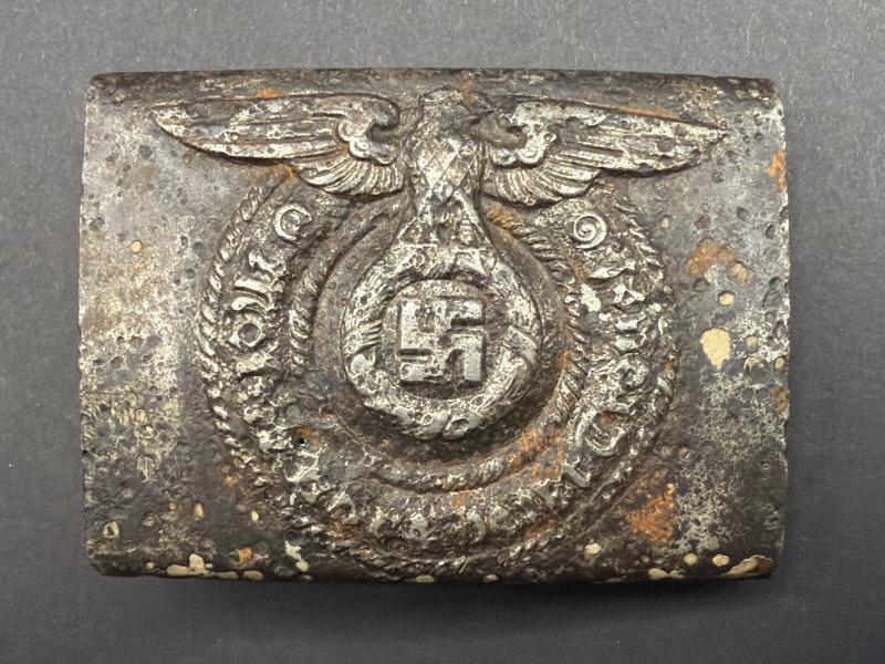 Waffen SS Enlisted Man Steel Belt Buckle