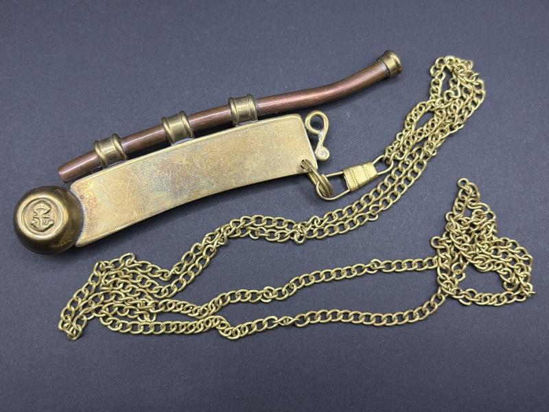British Kings Crown Royal Navy Deck Whistle