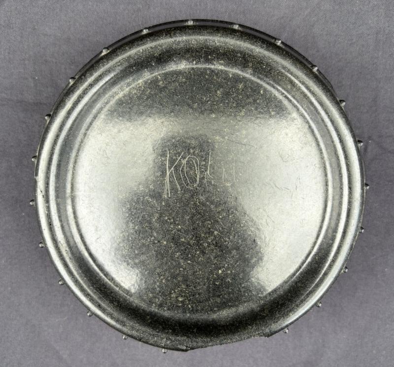 Black Bakerlite German Army Fat Dish