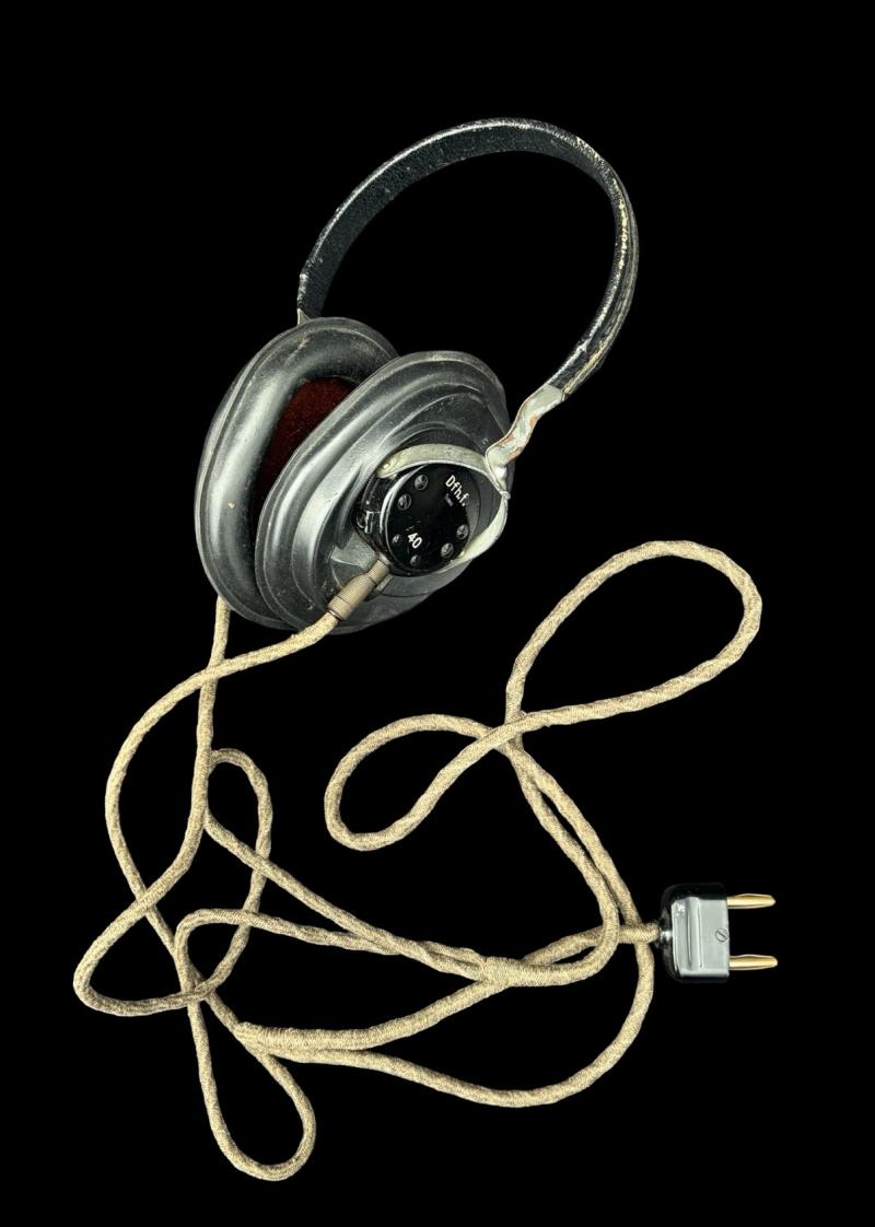 German Army Dfh.F 40 Radio Headset