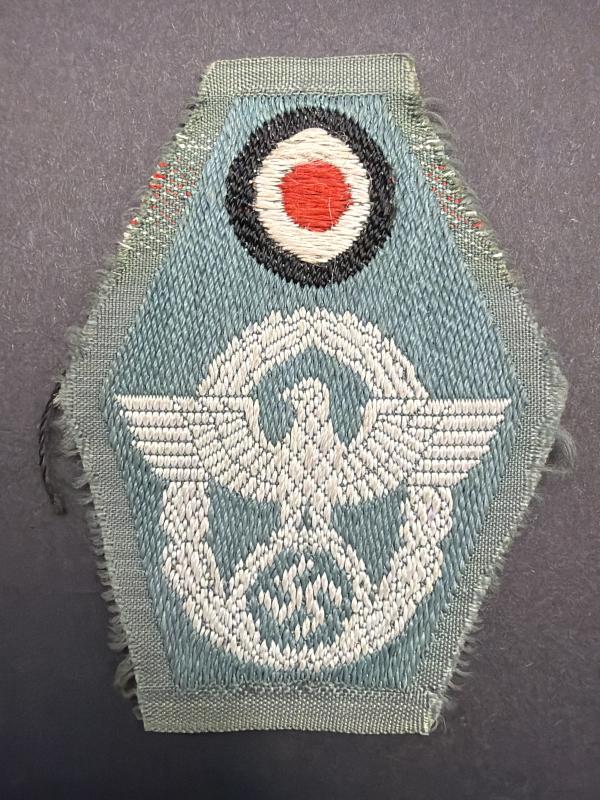 German Police M43 Woven Cap Insignia