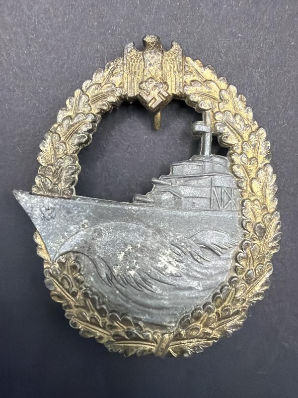 Kriegsmarine JFS Marked Destroyer Badge