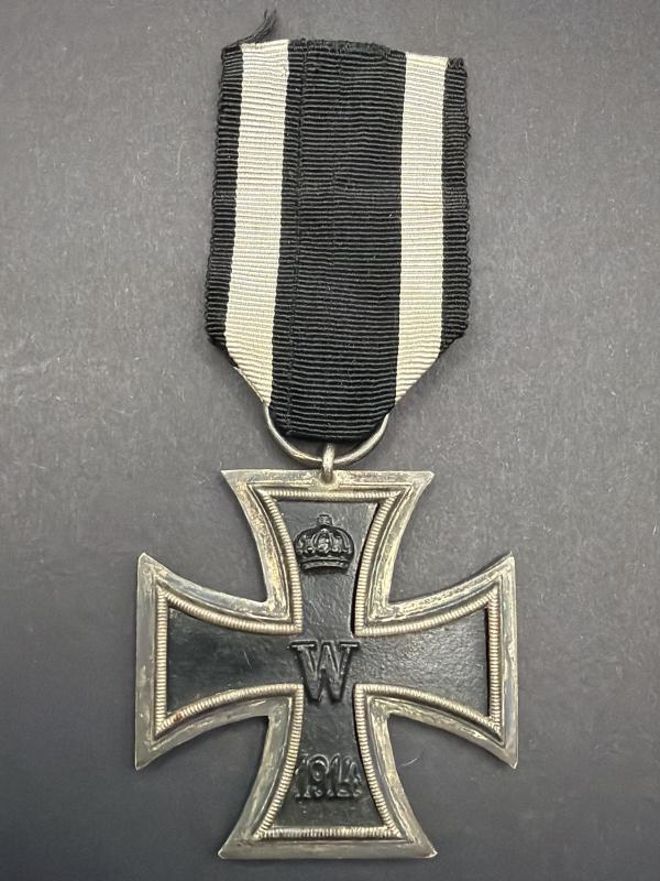 WW1 Imperial Iron Cross Second Class Maker Marked “KV”