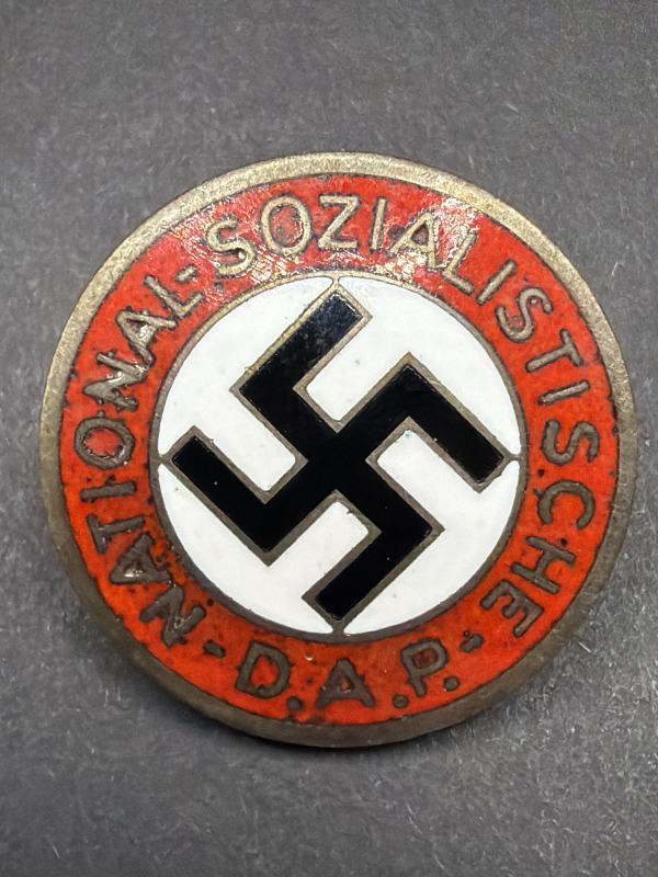 Early RZM Marked NSDAP Party Members Badge