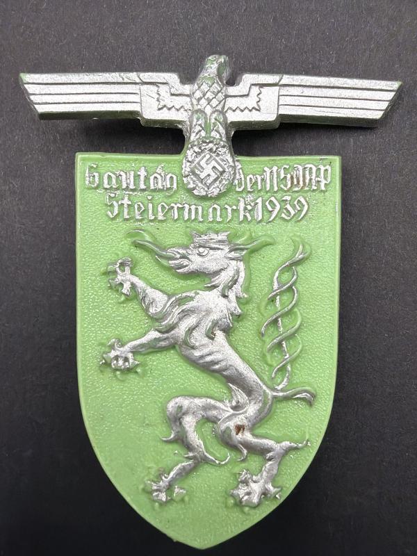 NSDAP Gautag Steiermark 1939 Day Badge M9/25