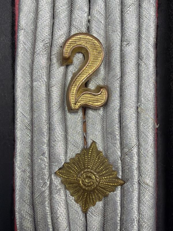 Waffen SS 2nd Panzer Regiment Obersturmfuhrer Officer Shoulder Boards